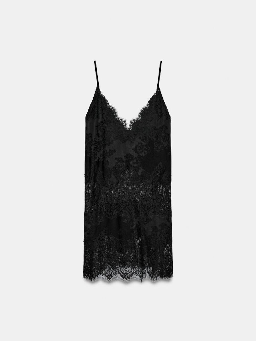 Zara ZW Collection Long Lace Top / dress black XS NWT new with tags